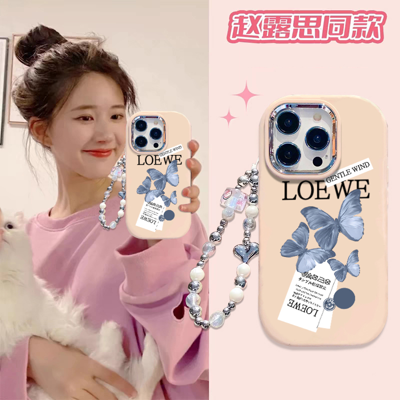 ins蝴蝶手机壳适用于oppo k11x纯色外壳opopreno5k欧美小众findx7ultra保护套0ppo a59s个性a9x高颜值少女k12