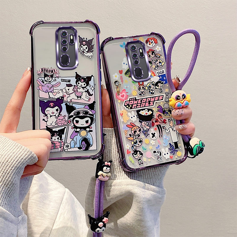 电镀气囊适用OPPOA11手机壳四角防摔壳A11s/透明软胶A11x彩绘卡通动漫软壳 - 图0