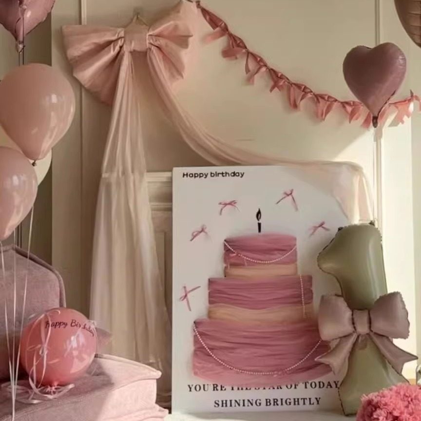 小红书同款韩系豆沙网纱蛋糕KT板场景布置迎宾牌装饰拍照道具,淘宝优惠券,粉丝福利购,淘宝优惠卷