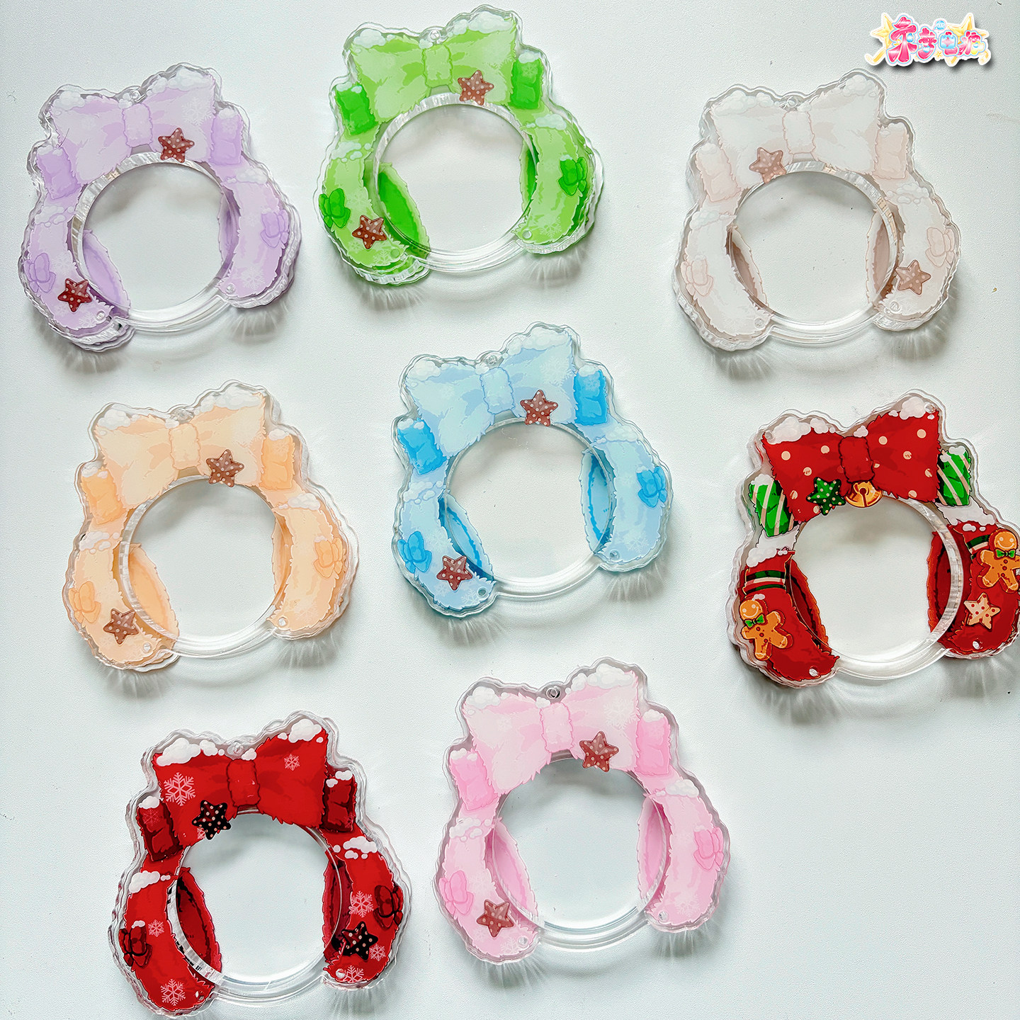 乘梦电波 绒绒冬日 耳罩谷美亚克力吧唧砖收纳吧唧托装饰摆谷子,淘宝优惠券,粉丝福利购,淘宝优惠卷