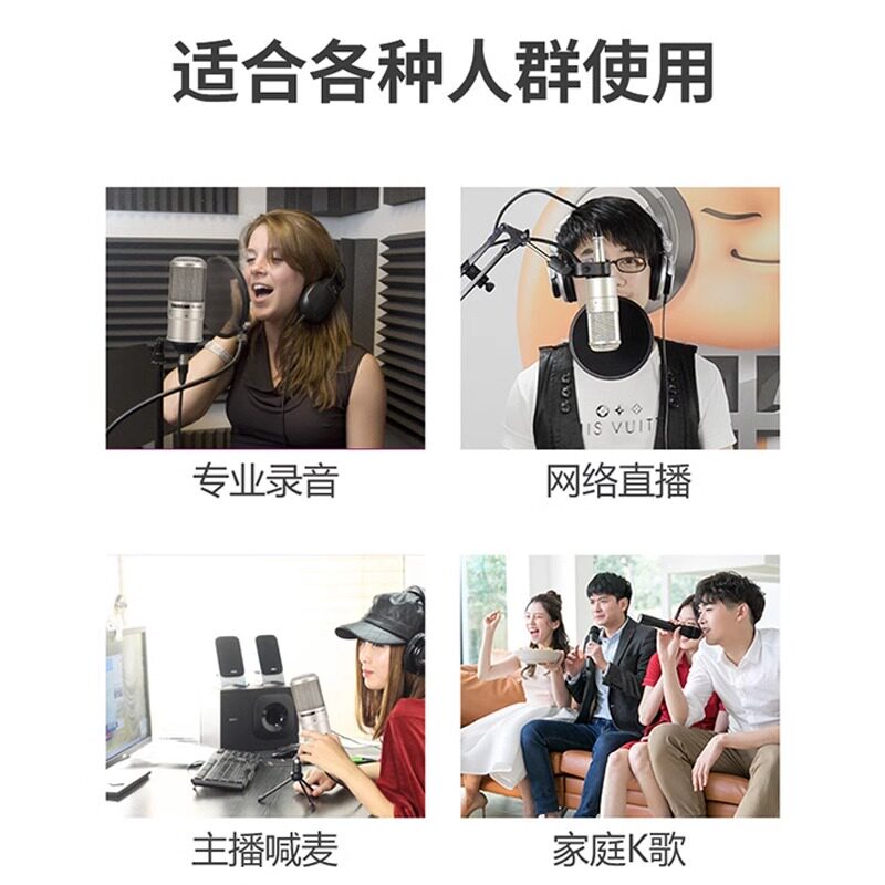 得胜PCK200声卡麦克风直播唱歌专用音响话筒抖音主播录音专业设备