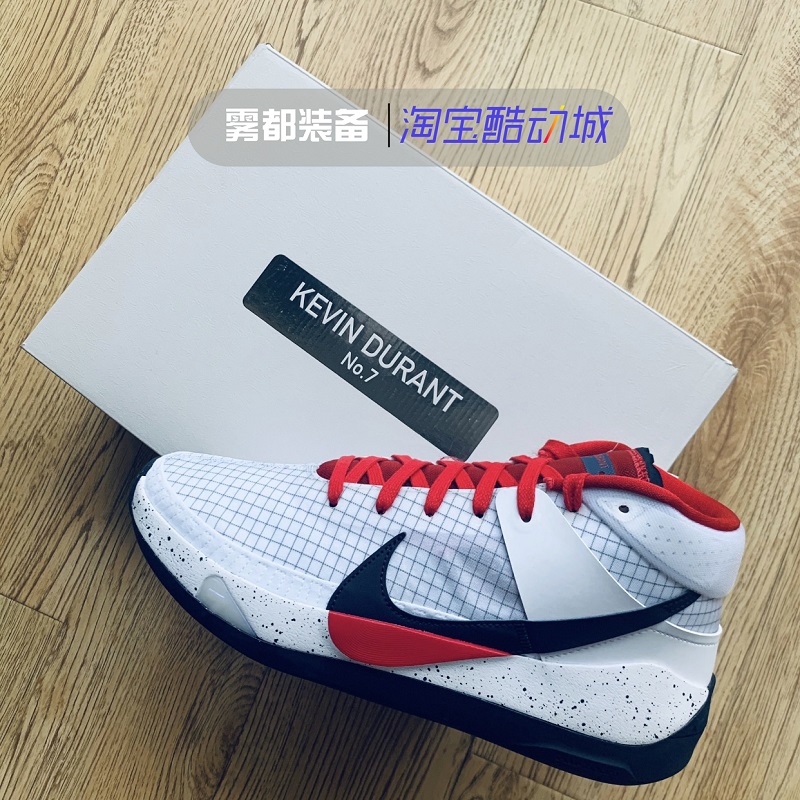 清仓Nike KD13 EP 蓝红扎染篮网美国队实战耐磨篮球鞋 DC0007-400 - 图1