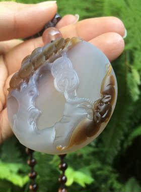 无烧蝙蝠招财树女士款吊坠项链