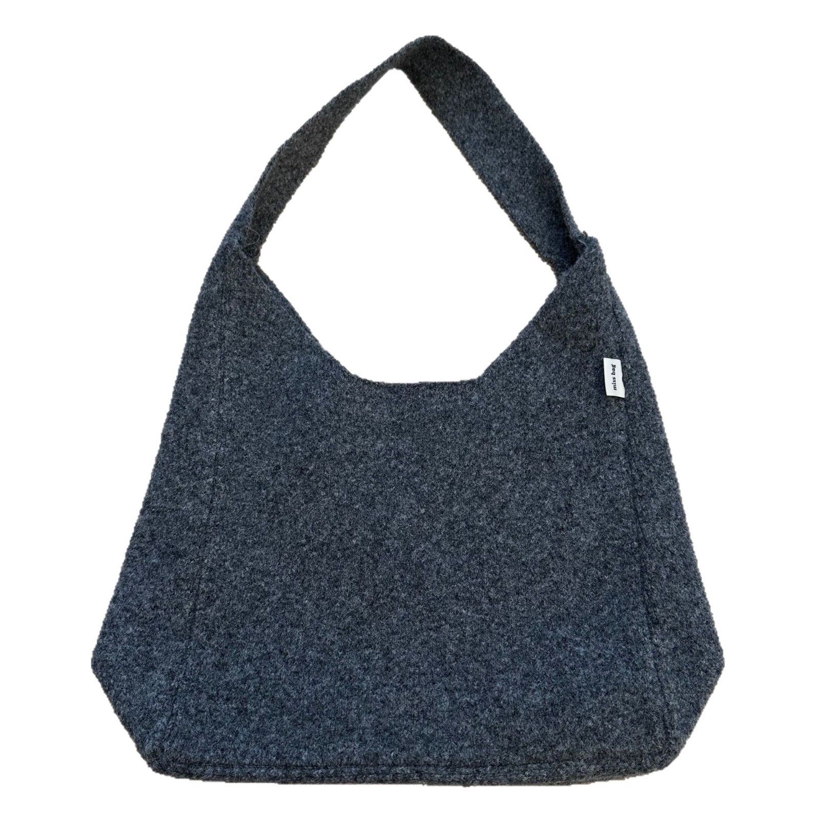 秋冬新款含羊毛单肩包手提包女毛呢韩版时尚高档简约百搭纯色通勤,淘宝优惠券,粉丝福利购,淘宝优惠卷