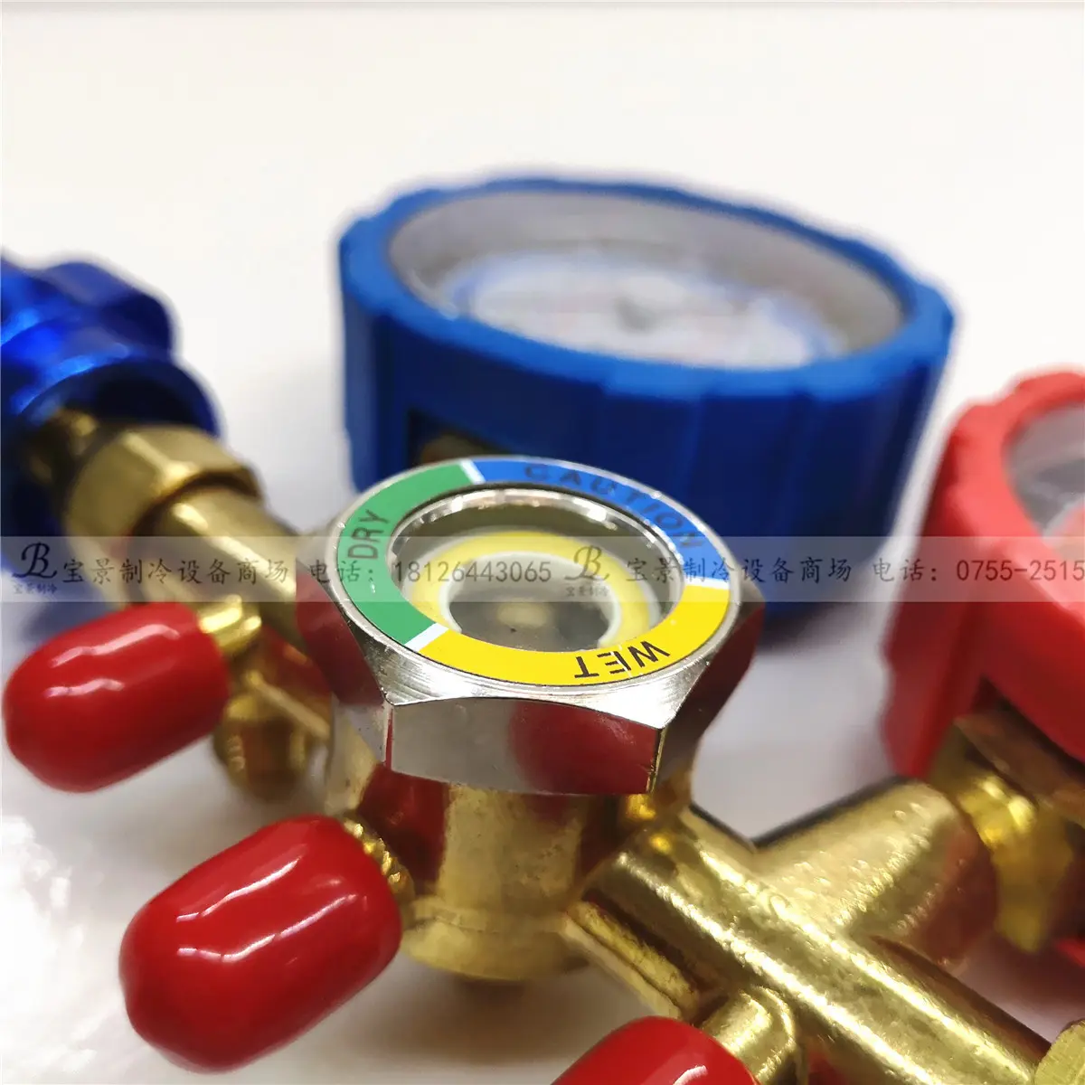 冷媒表CT-536C/HS-536C鸿森双表阀压力表雪种表压力仪表加液表阀 - 图0