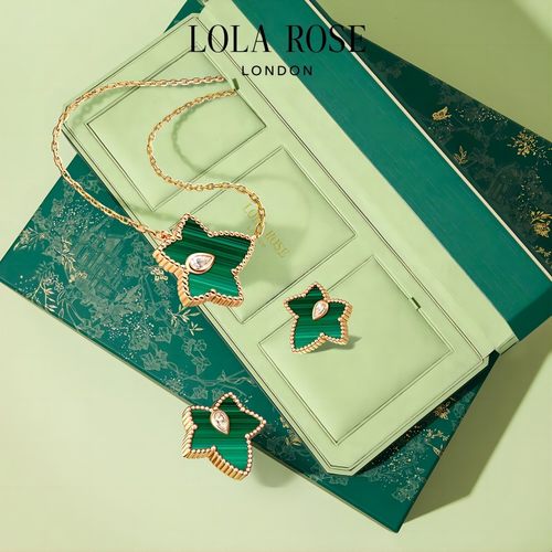 Lola Rose罗拉玫瑰常青藤礼盒项链耳钉手链女轻奢时尚生日礼物 - 图0