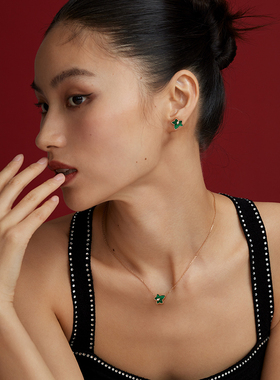 LolaRose常青藤孔雀石项链女