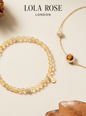 [秋上新]Lola Rose罗拉玫瑰秋冬新品日心说系列金发晶手链礼物