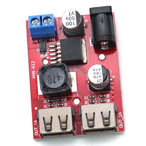 9V/12V/24V/36V转5V降压模块DC-DC车载充电太阳能3A稳压电源模块 - 图1