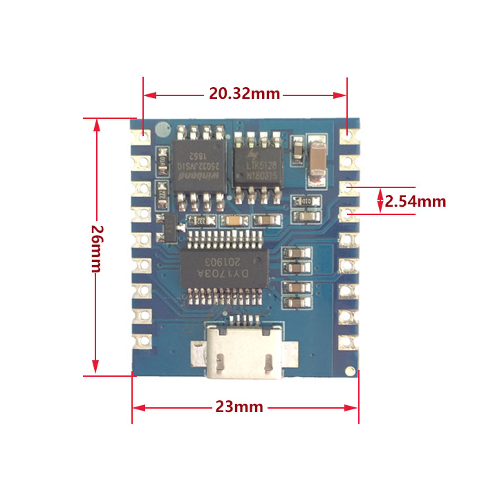 语音播放模块 IO触发 串口控制 USB下载flash 语音模块DY-SV17F - 图3