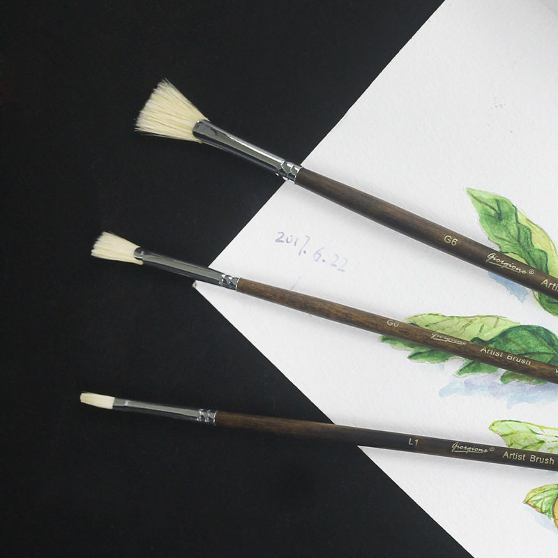 乔尔乔内水彩笔10支长条铁盒水粉猪鬃毛画笔套装,淘宝优惠券,粉丝福利购,淘宝优惠卷