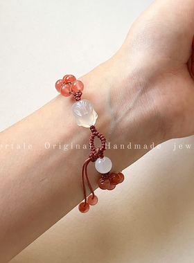 国风编绳玛瑙手链新中式饰品