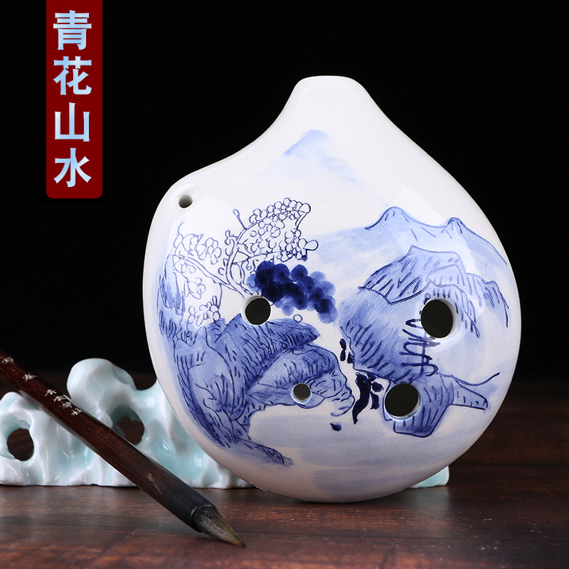 雅的旗舰店【yadi/雅的】AF陶笛6孔中音F调初学吹千年风雅 陶笛声音低沉浑厚1