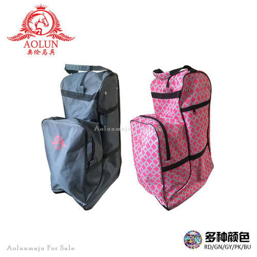 彩色骑士包加厚防水马术装备包奥伦马具马术用品多功能骑马靴盔包 - 图0