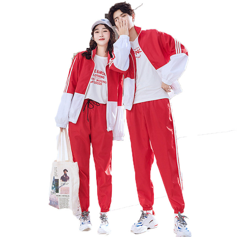 初高中学生班服定制校服情侣卫衣 卡瑟薇休闲运动套装