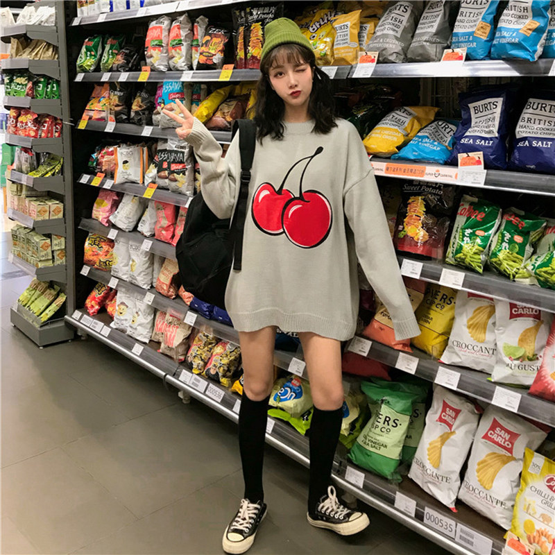 针织衫2020秋冬新款宽松套头日系 合饰伊卫衣/绒衫