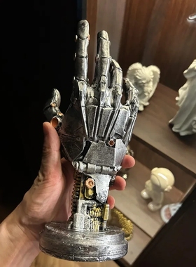 赛博朋克机械手摆件阿修罗游戏手柄支架戒指手串桌面支架拍照背景