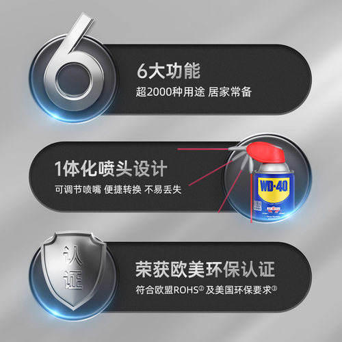 WD-40金属去锈除锈润滑剂伶俐罐防锈剂喷剂强力螺丝松动剂WD40 - 图0