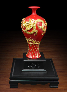 双龙戏珠厦门漆线雕新婚乔迁礼品