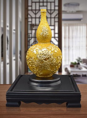 招财葫芦摆件客厅办公室装饰品