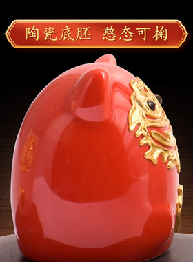 石敢当客厅摆件可爱小狮子工艺品