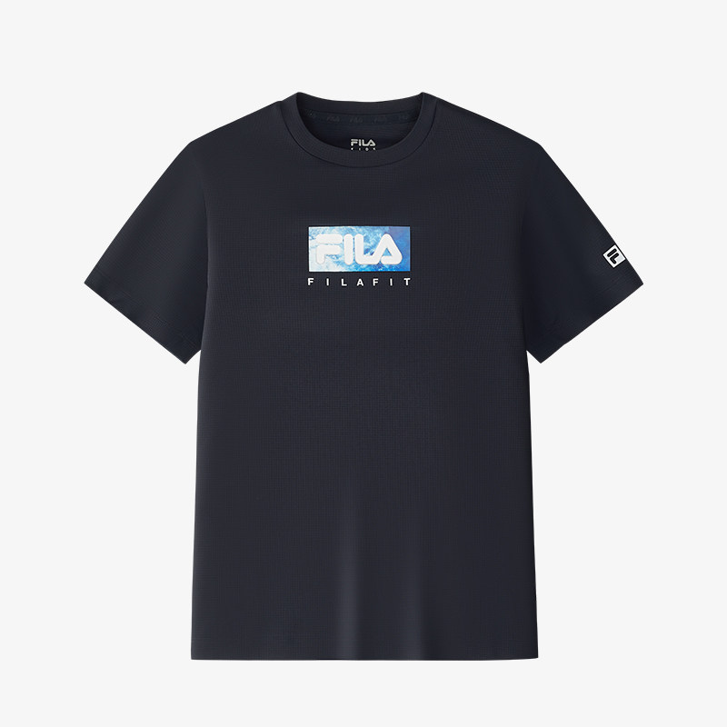 [抗紫外线]FILA斐乐儿童童装夏季新款男中大童针织短袖T恤衫防晒,淘宝优惠券,粉丝福利购,淘宝优惠卷