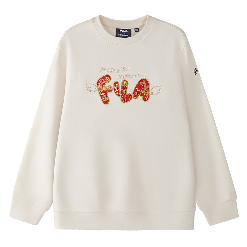 FILA children's clothing colorful sweatshirt autumn and winter new boys and girls elastic sports tops with pullovers