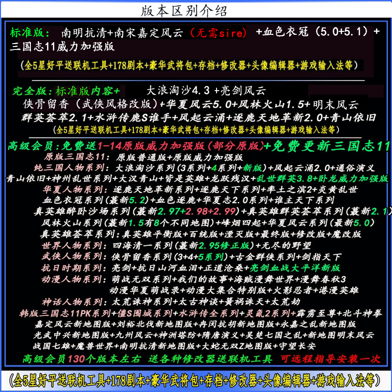 游戏三国志11加强版mod南明抗清 全新大地图 无需载入修改器配置 - 图0