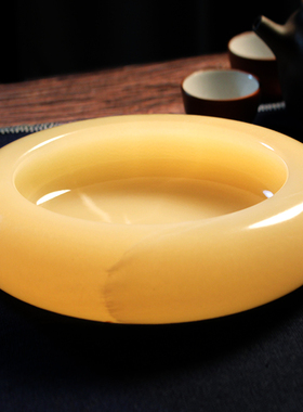 家居客厅书房高档送礼玉石烟灰缸