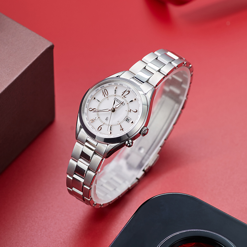 SEIKO精工LUKIA时尚气质礼物送礼太阳能电波石英女士手表SSQV077J SEIKO精工LUKIA时尚气质礼物送礼太阳能电波石英女士手表SSQV077J