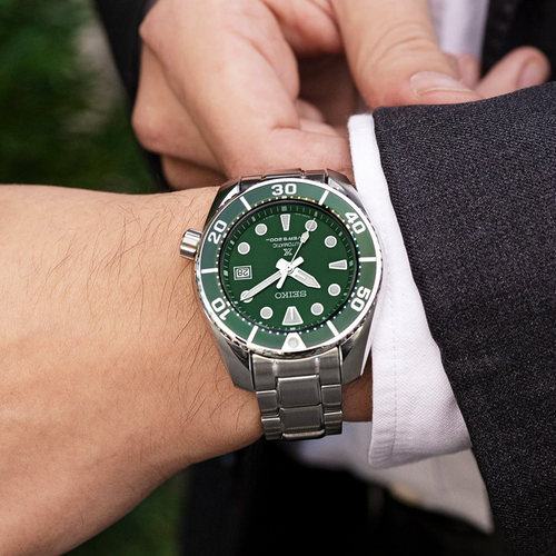SEIKO精工手表男款水鬼鲍鱼壳小mm6R机械表SPB103J 情侣礼物 - 图1