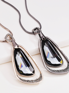 长款时尚风韩国大气挂件毛衣链