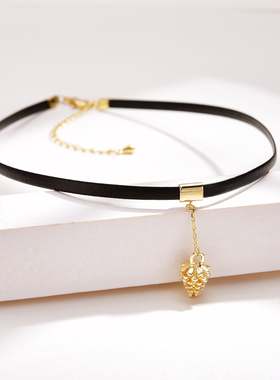 颈链短款黑色时尚风韩国配饰项圈