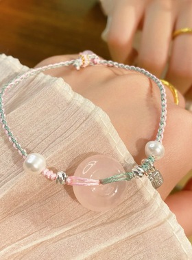 简约百搭纯手工手绳平安扣