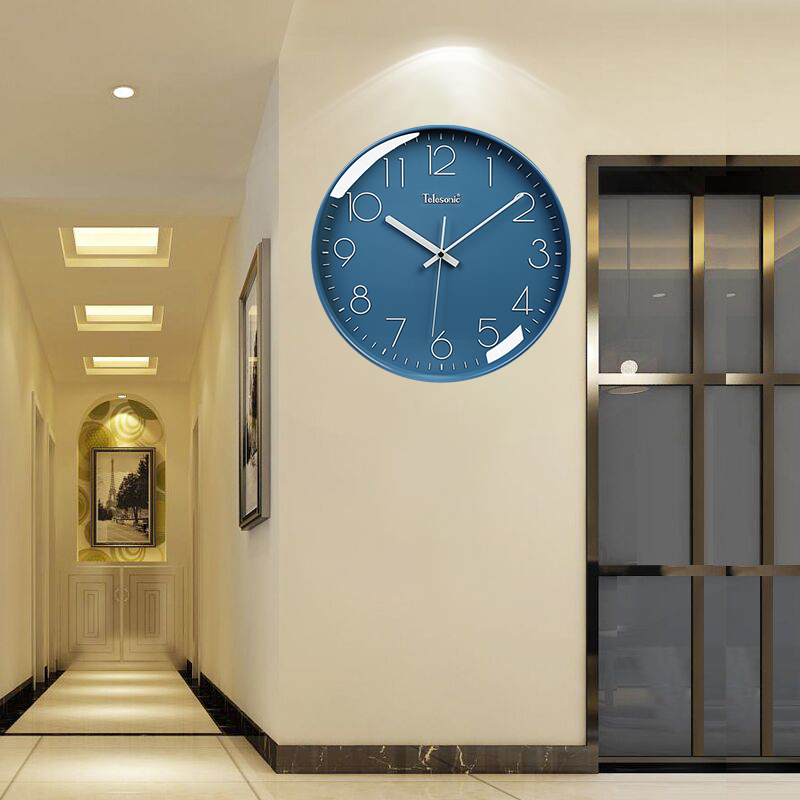 天王星钟表挂钟客厅家用时尚轻奢创意时钟挂墙静音北欧电子石英钟 - 图2