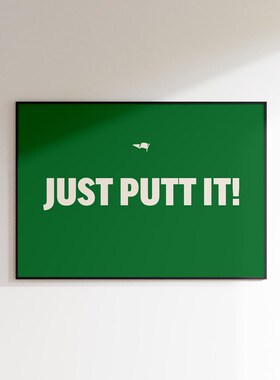 无框画现代简约装饰画挂画墙壁健身房插画小众艺术高尔夫球场GOLF