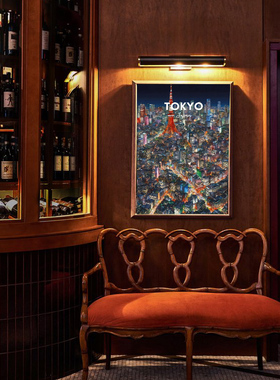 装饰画有框挂画Tokyo Print日本东京塔城市风景海报纪念品JAPAN