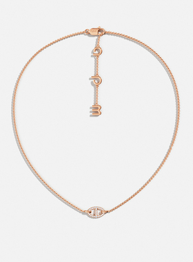 APM Monaco玫瑰金色Maille Marine猪鼻子项链环扣高级生日礼物