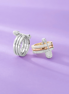 APM别针戒指简约时尚银送礼