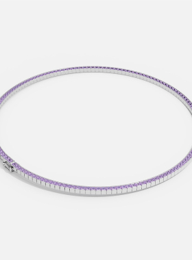 【618活动】APM Monaco淡紫色Lumière Pavé项圈项链叠戴choker