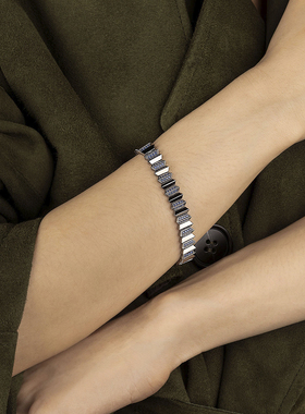 [杨紫同款]APM Monaco海军蓝Up and Down手链深灰男宽版圣诞礼物