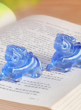 古法彩色琉璃貔貅皮休摆件客厅店铺办公室工艺品家居装饰乔迁新居