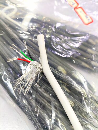 UL2725-28awg*4c带铝箔编织USB2.0屏蔽线通讯用信号线白色编制线 - 图0
