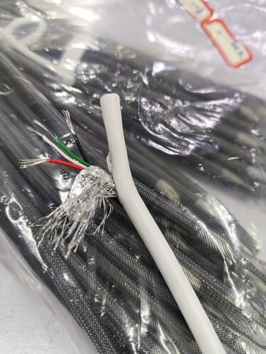 UL2725-28awg*4c带铝箔编织USB2.0屏蔽线通讯用信号线白色编制线 - 图3