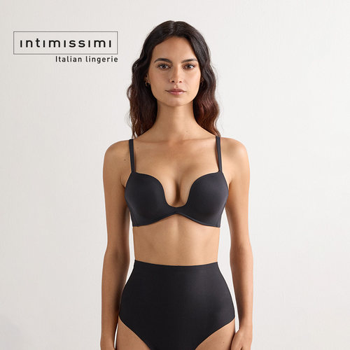 Intimissimi意舒漫女士U型聚拢粉底液内衣无痕隐形光面文胸RPD49N - 图1