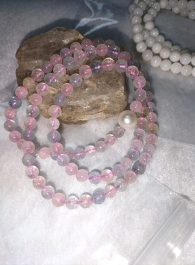 天然马卡龙色摩根石手链女生夏日多巴胺手串可爱ins风送闺蜜