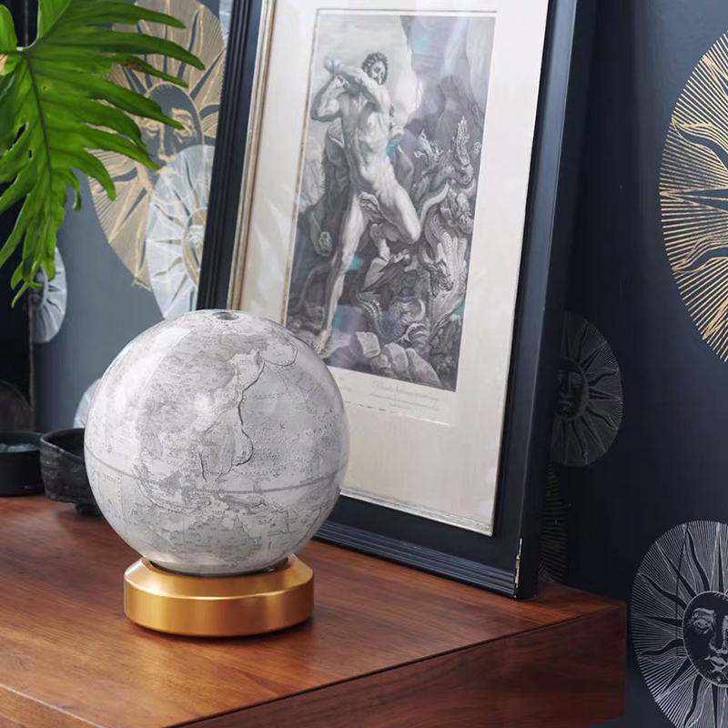 EDITOR01x Homely Globe新款金属底座地球仪书房客厅摆件双语手工 - 图1