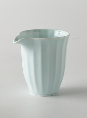 日本原产舍米蓝青白瓷玉兰茶杯