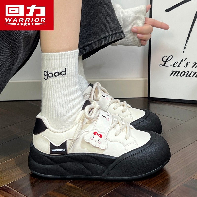 回力休闲面包鞋2026春季新款学生厚底小白鞋子女鞋百搭软底板鞋潮,淘宝优惠券,粉丝福利购,淘宝优惠卷