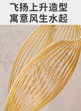 轻奢风生水起摆件客厅玄关电视柜酒柜装饰品乔迁新居礼品客厅摆件